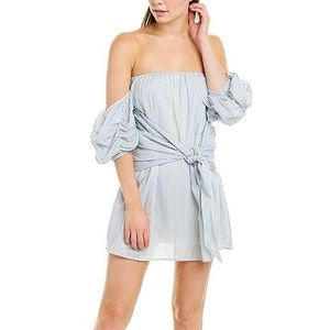 NWT Lovers + Friends kiwi Dress in Blue Jay Stripe